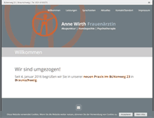 Tablet Screenshot of frauenaerztin-braunschweig.de